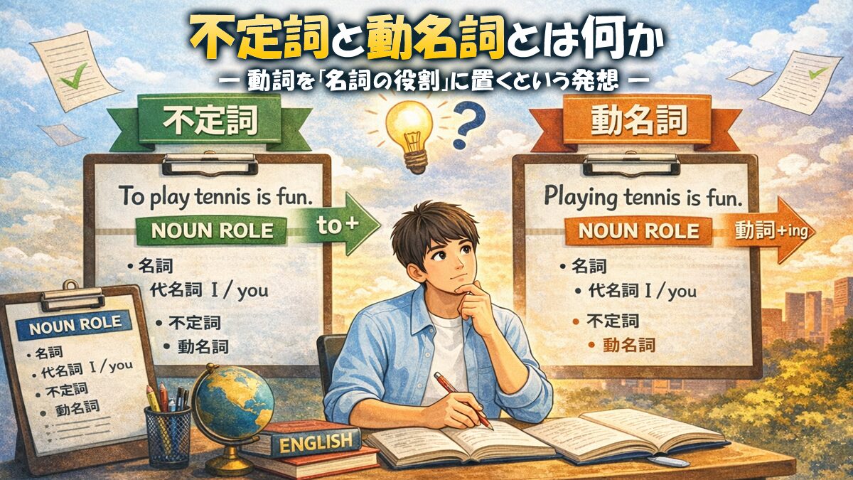 不定詞と動名詞とは何か― 動詞を「名詞の役割」に置くという発想 ―